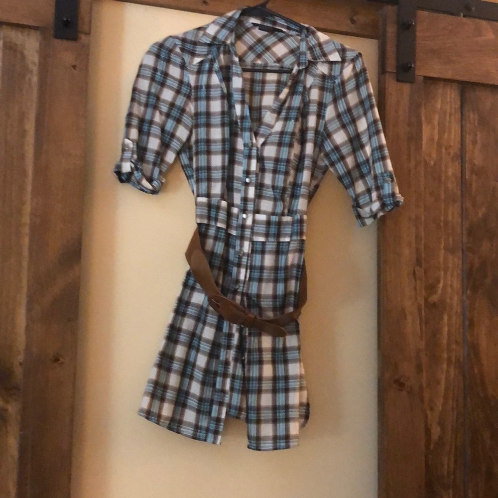 Cute country plaid dress/shirt